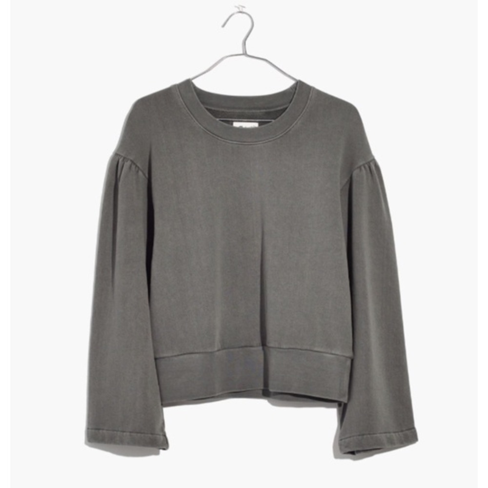 NEW Madewell Bell Sleeve Pullover Sweatshirt S